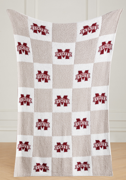 College Buttery Blanket- Neutral