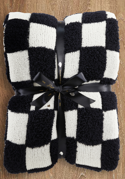 3D Checkered Buttery Blanket- Small Check