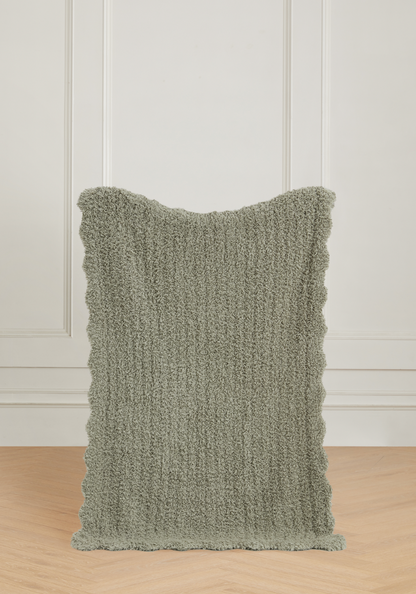 Sweet Scallop Buttery Blanket- Stroller