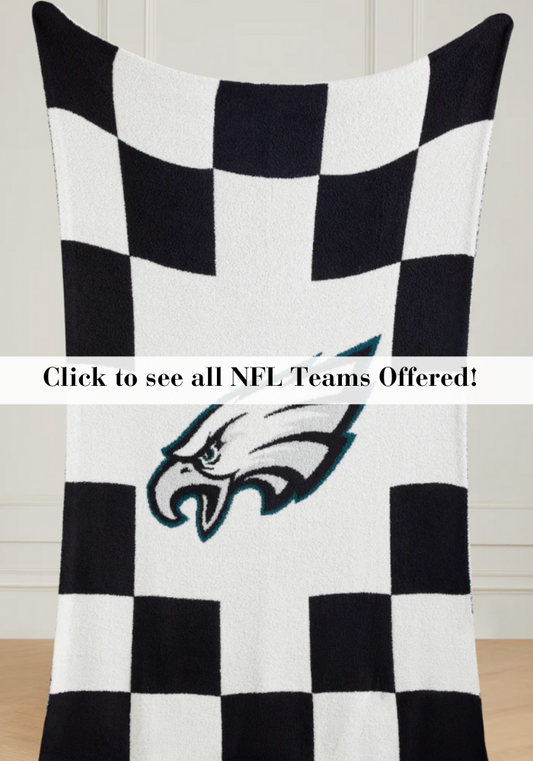 NFL Buttery Blanket- Black Check