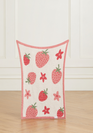 Strawberry + Daisy Buttery Blanket- Childrens