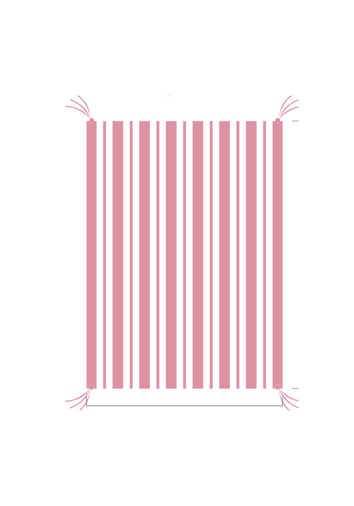 3D Stripe w/ Tassels- Stroller