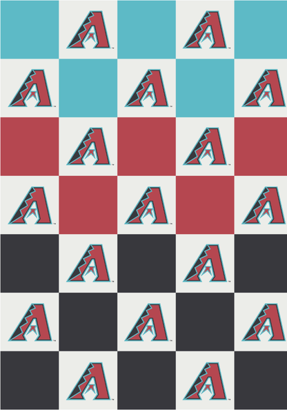 MLB Buttery Blanket- Ombre Check