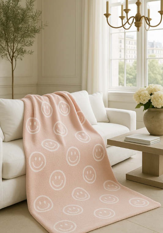 Smiley Buttery Blanket