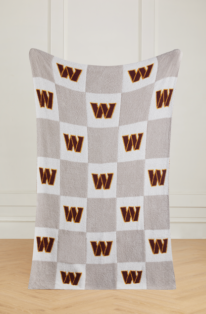 NFL Buttery Blanket- Neutral Check