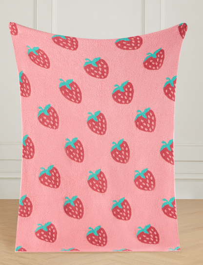 Strawberries Buttery Blanket
