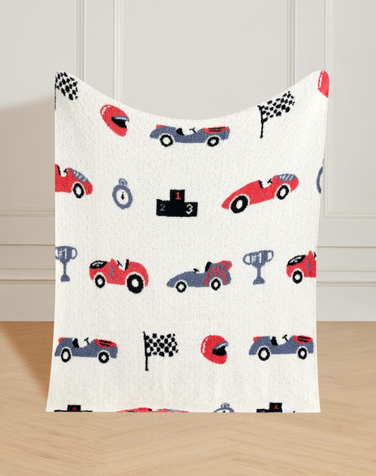 Racing Cars Buttery Blanket