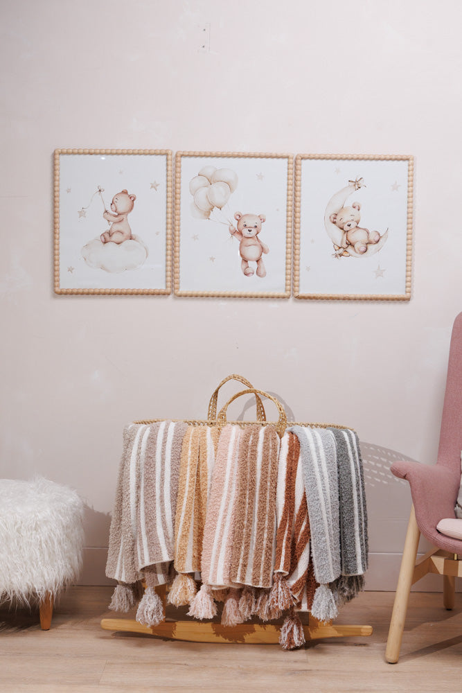 3D Stripe w/ Tassels- Stroller