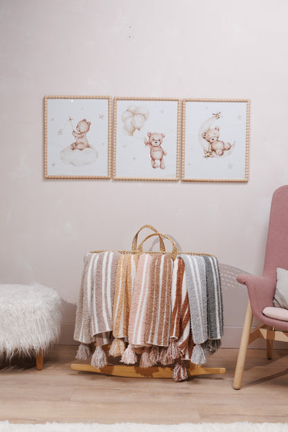 3D Stripe w/ Tassels- Stroller