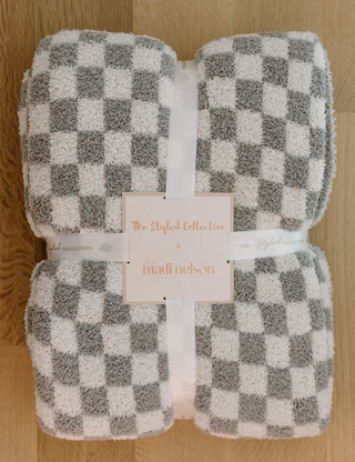 TSC x Madi Nelson: Mini Checkered Full Size Buttery Blankets