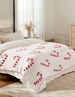 TSC x Madi Nelson: Candy Cane Buttery Blanket- Sold out