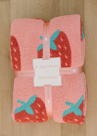 TSC x Madi Nelson: Strawberries Buttery Blanket