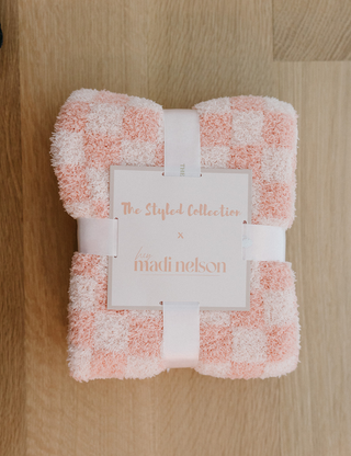 TSC x Madi Nelson: Children's Mini Checkered Buttery Blankets