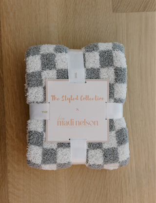 TSC x Madi Nelson: Children's Mini Checkered Buttery Blankets