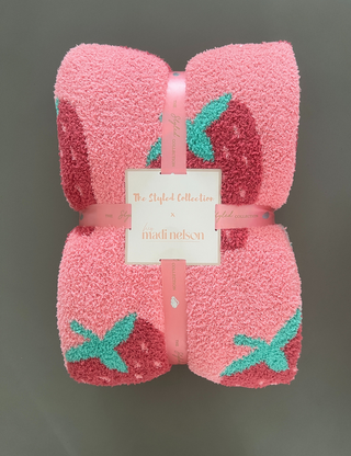 TSC x Madi Nelson: Strawberries Buttery Blanket