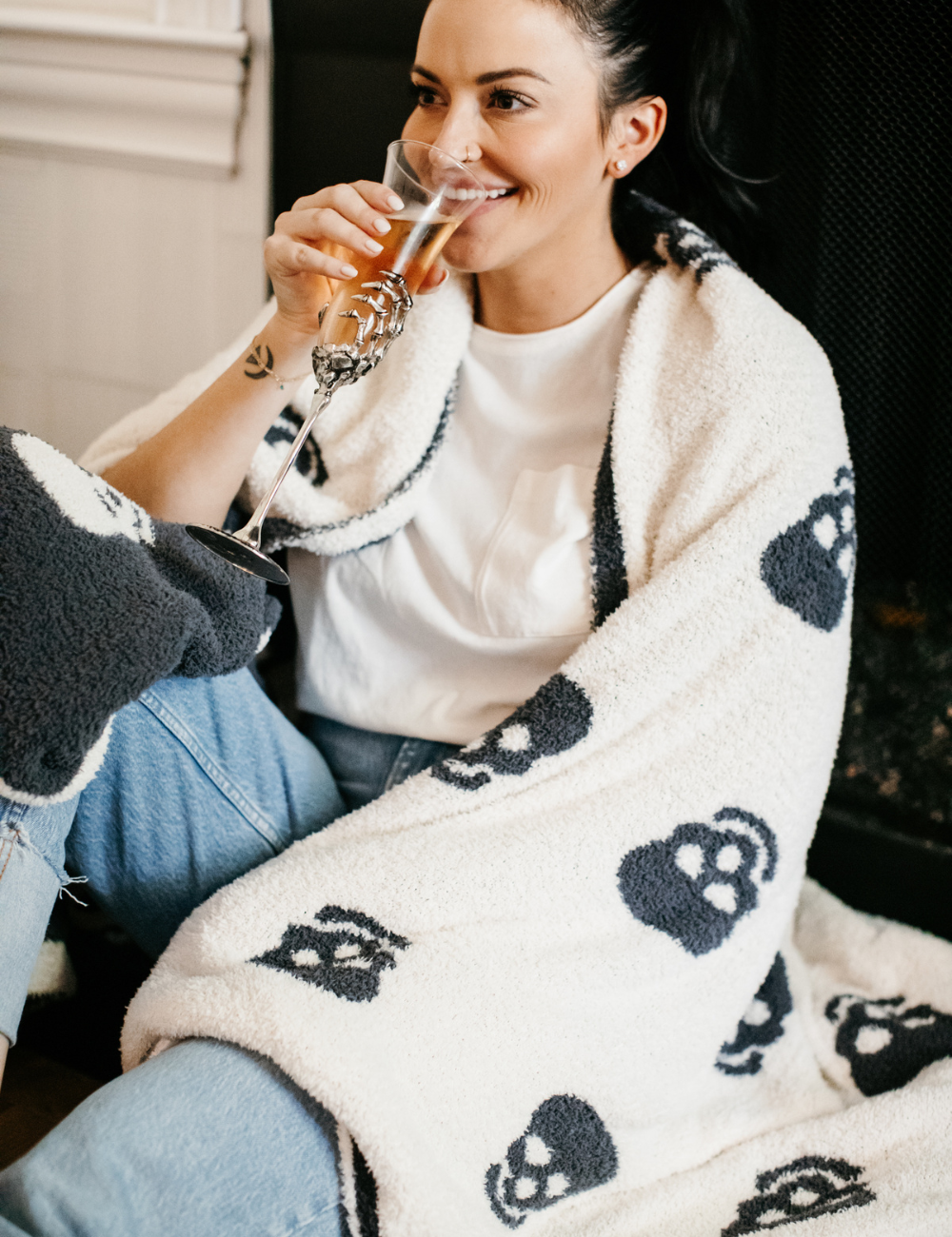 TSC X Tia Booth : Skulls Buttery Blanket