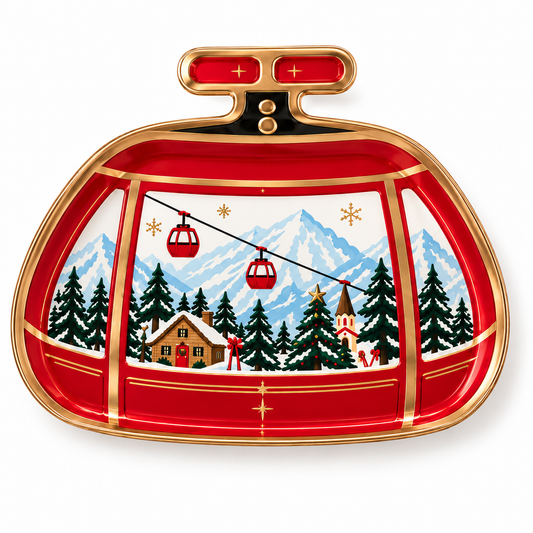 Alpine Christmas app-dessert-plate product mockup