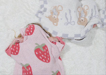 Strawberry Buttery Blanket- Receiving