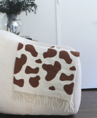 Cowhide Fringe Throw