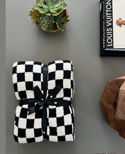 Checkered Buttery Blanket- Summer Weight