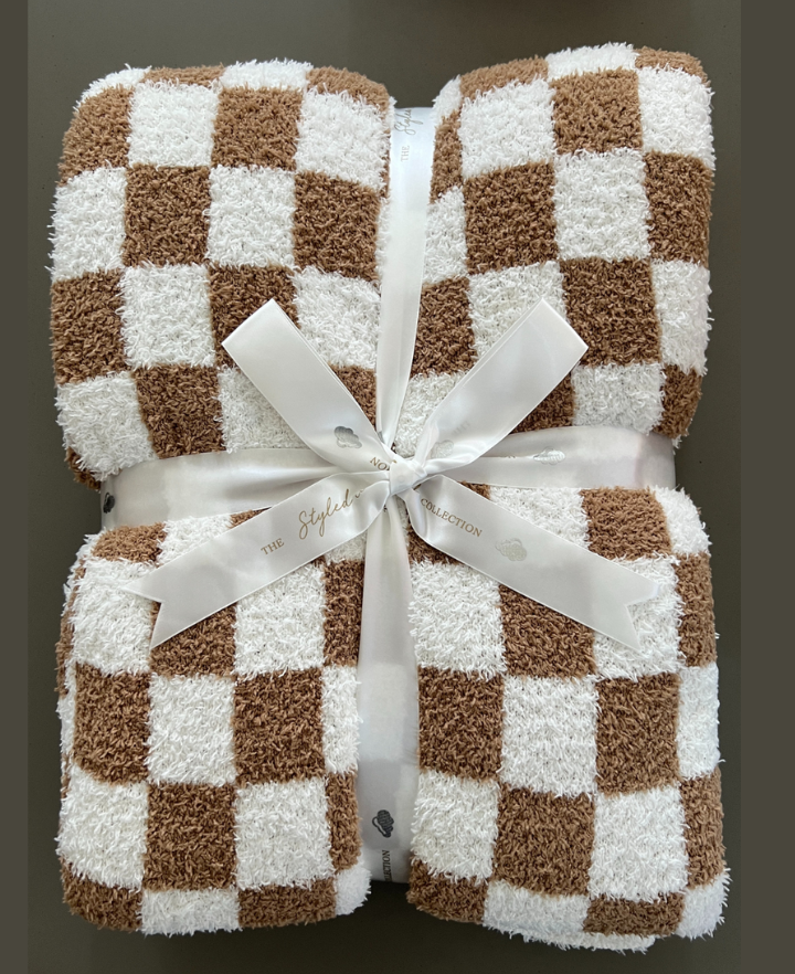 Checkered Buttery Blanket- Summer Weight