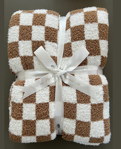 Checkered Buttery Blanket- Summer Weight