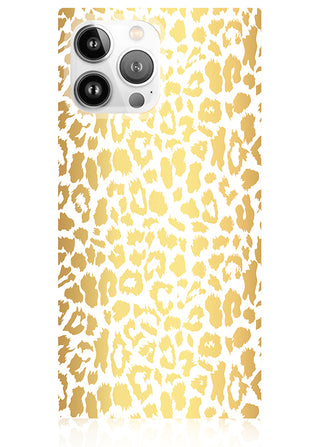 Quad Phone Case- Gilded Leopard