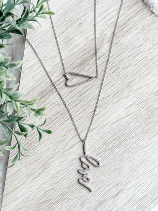 Pave Amour Necklace