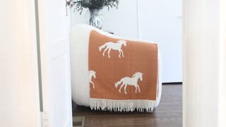 Stallion + Mare Fringe Throw