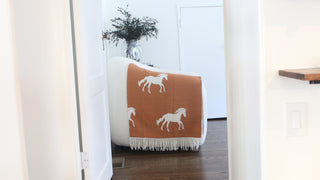 Stallion + Mare Fringe Throw