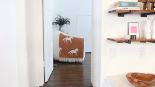 Stallion + Mare Fringe Throw