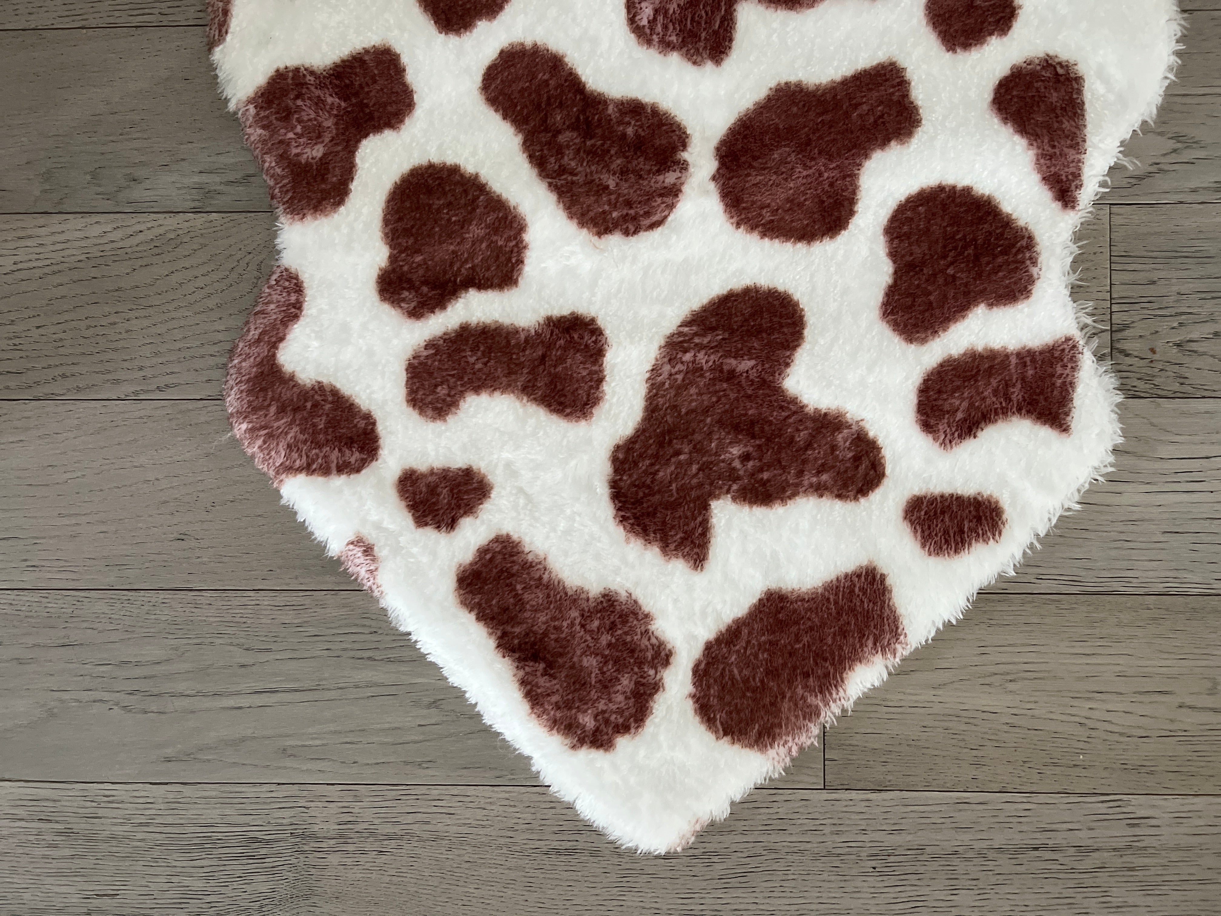 Faux Cowhide Bath Rug The Styled Collection