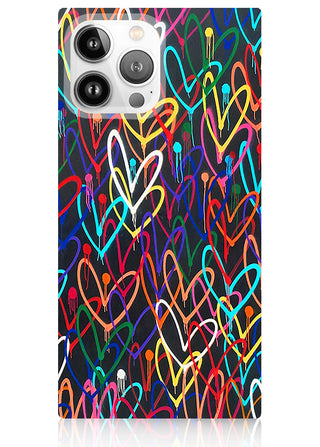 Quad Phone Case- Graffiti Heart