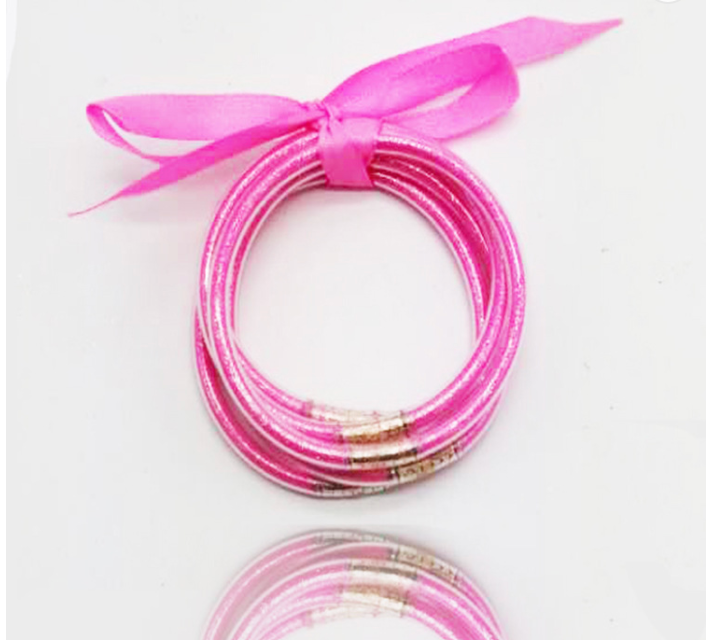 Girly Girl Glitter Jelly Bangle Set  Impressions Online Boutique