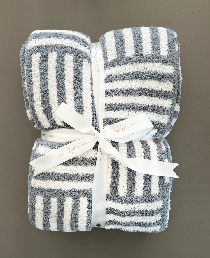Basketweave Buttery Blanket- Summer Weight