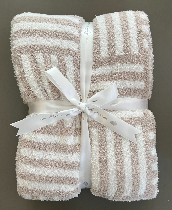 Basketweave Buttery Blanket- Summer Weight