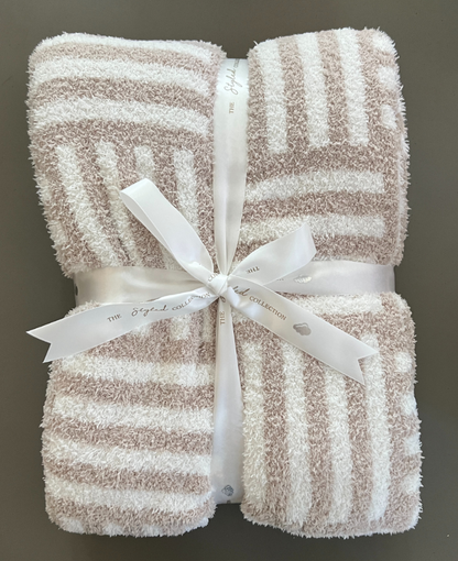 Basketweave Buttery Blanket- Summer Weight