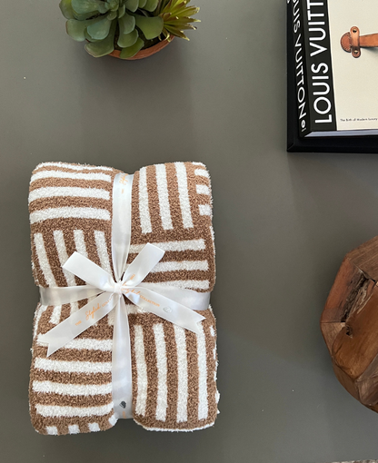 Basketweave Buttery Blanket- Summer Weight