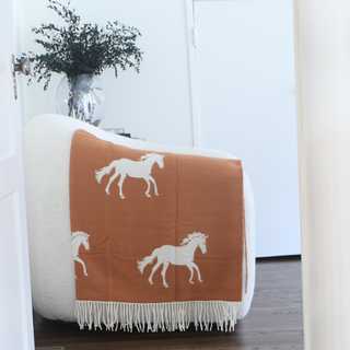 Stallion + Mare Fringe Throw