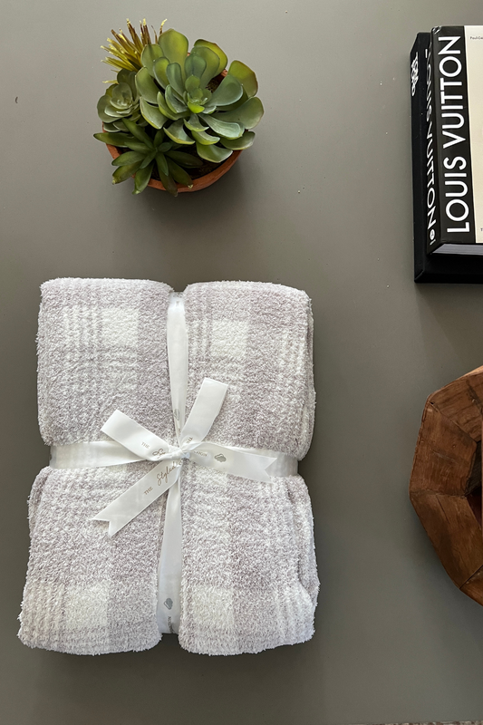 Windowpane Plaid Buttery Blanket