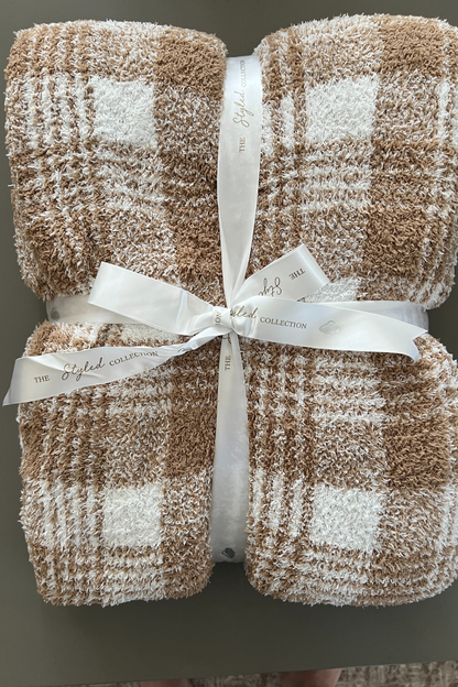 Windowpane Plaid Buttery Blanket